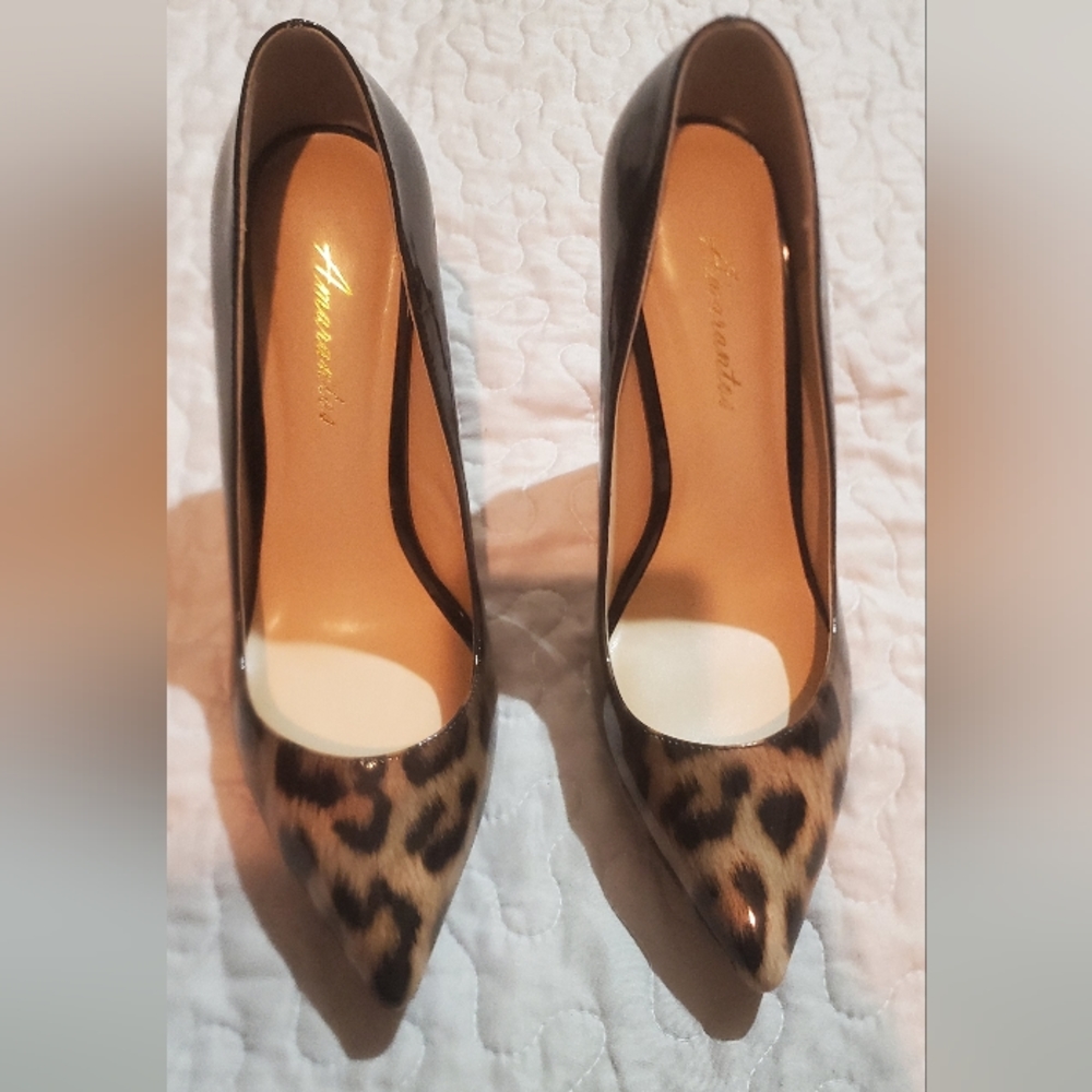 New Amarantos Cheetah print Women's Pumps size 8 NEW